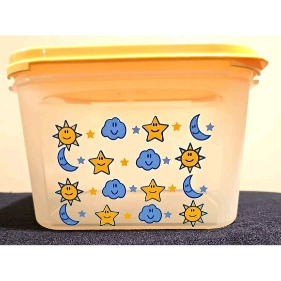 RARE Tupperware Nursery Design Modular Mates Square #2 Yellow Seal Nursery Baby - Picture 1 of 8
